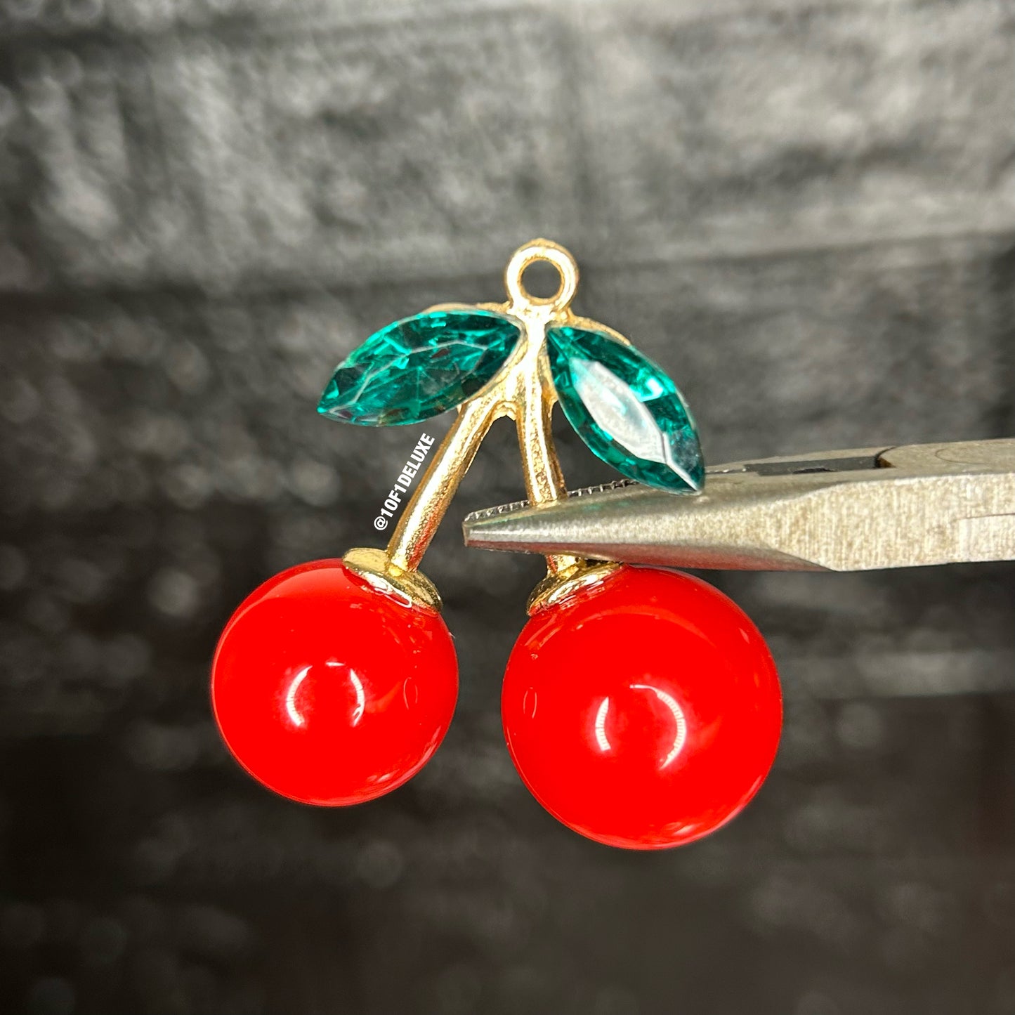 Jumbo Cherry Charms (2pc)